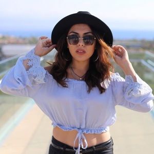 Tobi Tops - Lavender Crop Top Tobi Tops - Lavender Crop Top